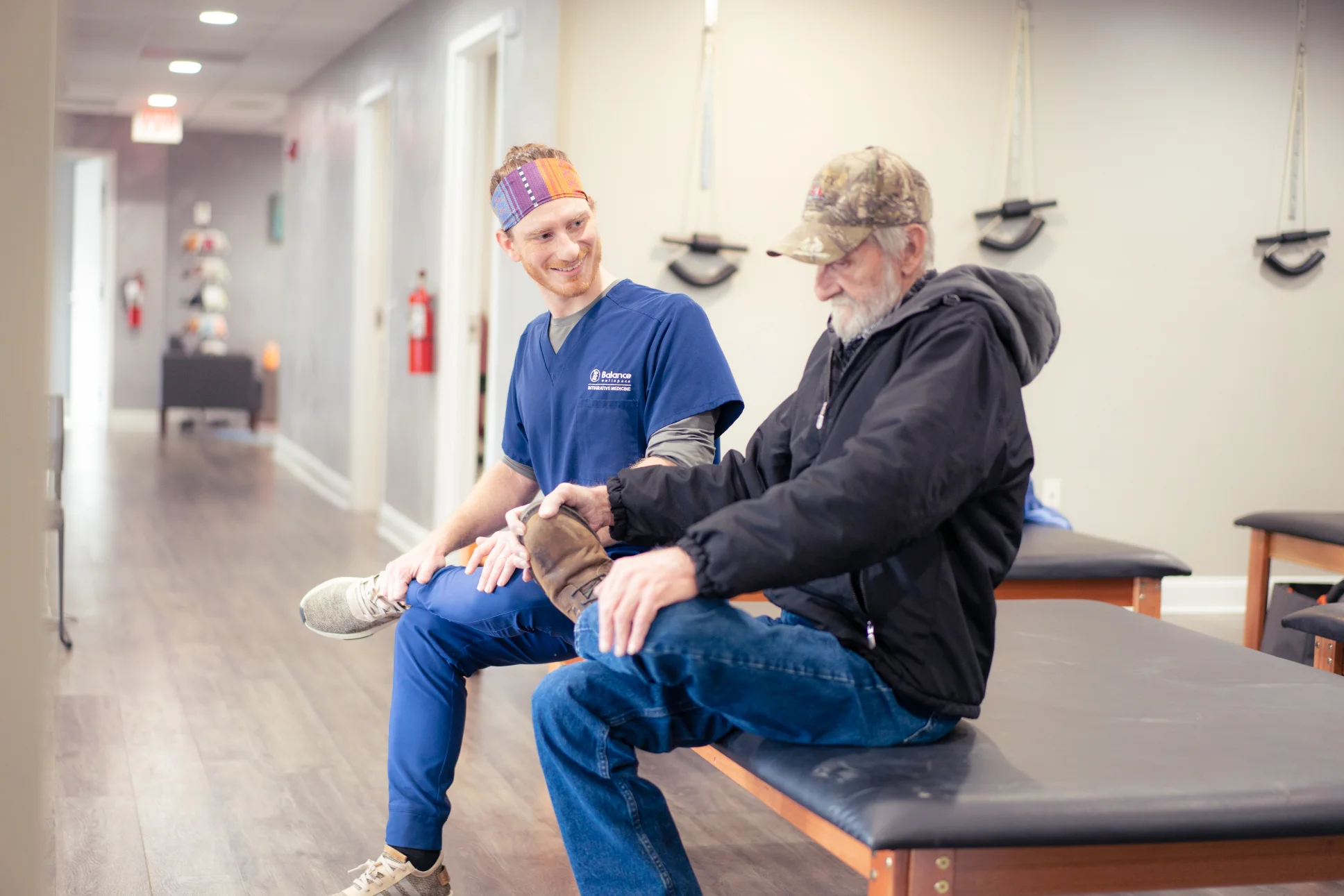 Balance Wellspace provider treating a patient